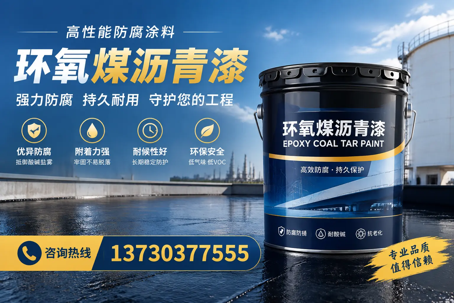 环氧煤沥青漆的耐久性分析，适合攀枝花的使用场景